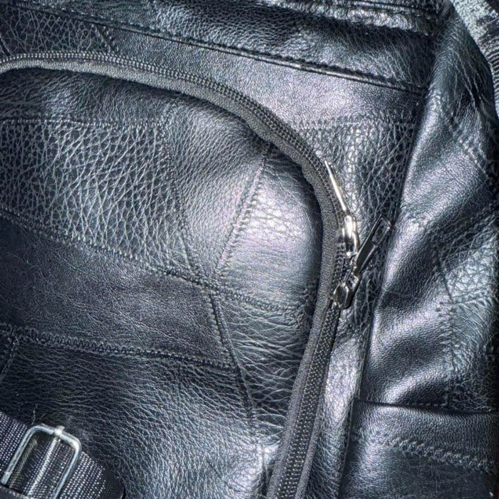 BROMEN Black Women's Anti Theft Backpack grunge - Picture 3 of 8